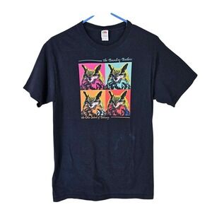 The Ohio School of Falconry Pop Art Falcon Black Small Unisex TShirt